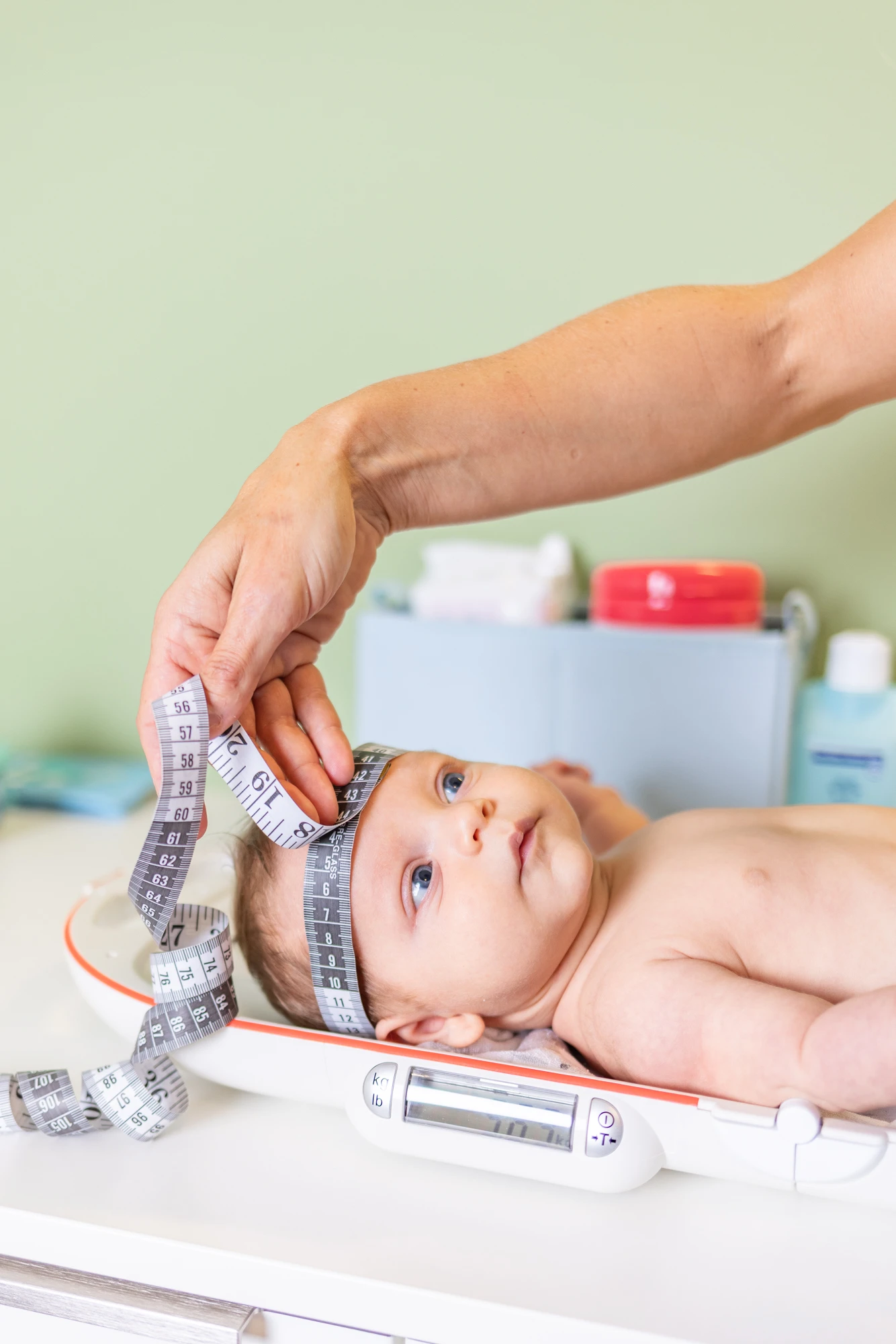 Messung des Kopfumfanges